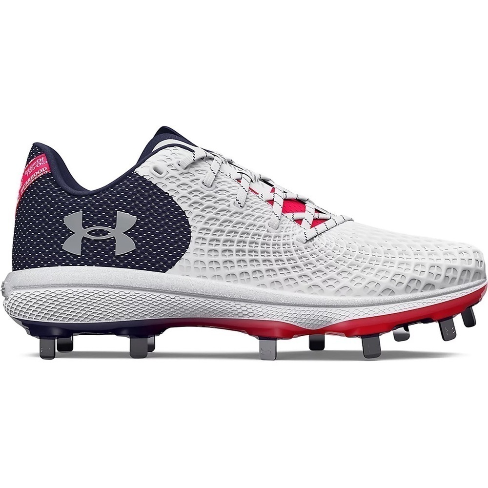 NIB Under Armour Red White and Blue Women's Gylde 2.0 MT LE Softball Cleats